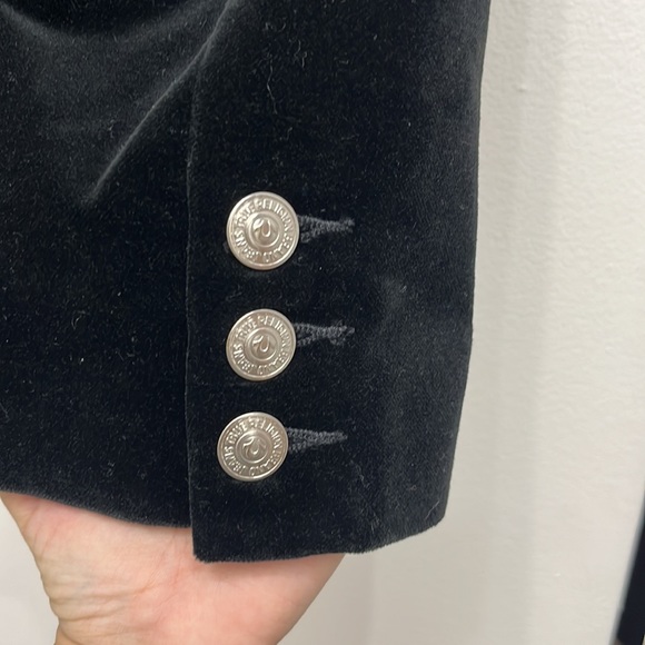 EUC True Religion Embroidered Back Velour Blazer - Picture 5 of 7